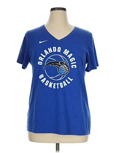 Pre-owned Nike Short Sleeve T-shirt In Blue