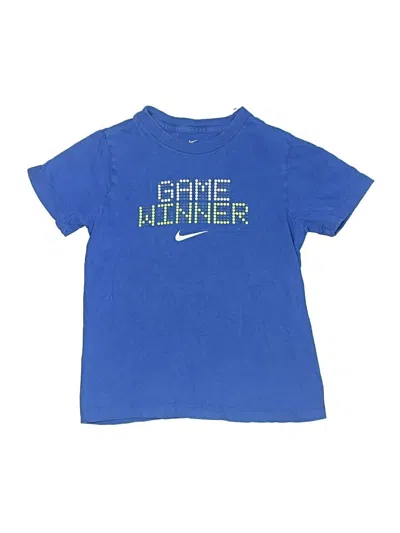 Pre-owned Nike Kids' Short Sleeve T-shirt In Blue
