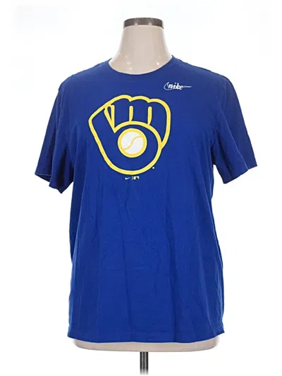 Pre-owned Nike Short Sleeve T-shirt In Blue