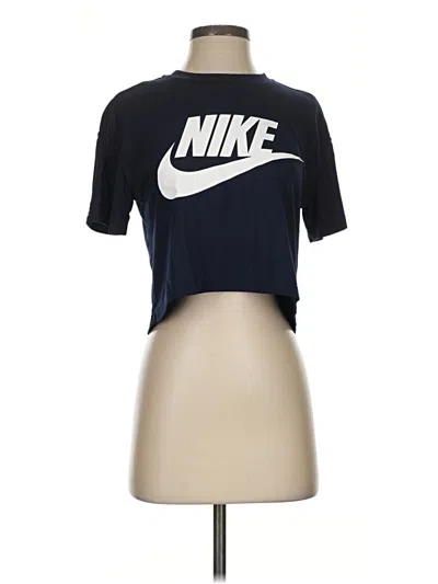 Pre-owned Nike Short Sleeve T-shirt In Blue
