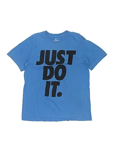 Pre-owned Nike Kids' Short Sleeve T-shirt In Blue
