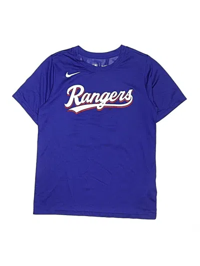 Pre-owned Nike Kids' Short Sleeve T-shirt In Blue