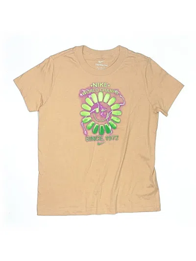 Pre-owned Nike Kids' Short Sleeve T-shirt In Brown