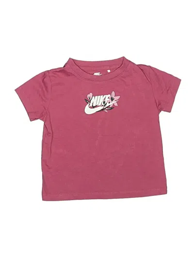 Pre-owned Nike Kids' Short Sleeve T-shirt In Burgundy