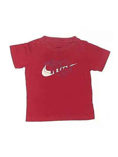 Pre-owned Nike Kids' Short Sleeve T-shirt In Burgundy