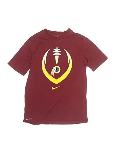 Pre-owned Nike Kids' Short Sleeve T-shirt In Burgundy
