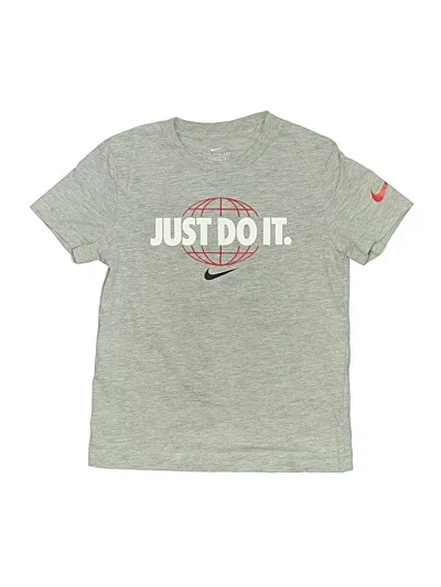 Pre-owned Nike Kids' Short Sleeve T-shirt In Gray