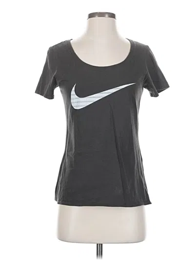 Pre-owned Nike Short Sleeve T-shirt In Gray