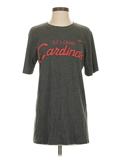 Pre-owned Nike Short Sleeve T-shirt In Gray