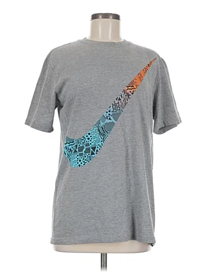 Pre-owned Nike Short Sleeve T-shirt In Gray