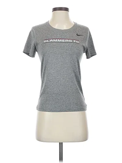 Pre-owned Nike Short Sleeve T-shirt In Gray