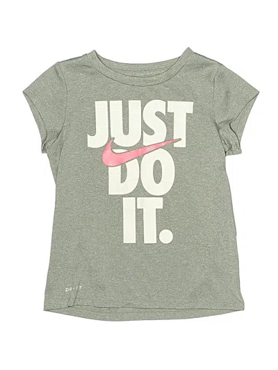 Pre-owned Nike Kids' Short Sleeve T-shirt In Gray