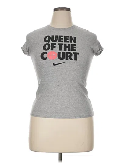 Pre-owned Nike Short Sleeve T-shirt In Gray