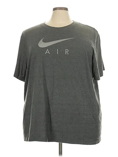 Pre-owned Nike Short Sleeve T-shirt In Gray