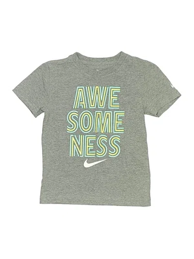 Pre-owned Nike Kids' Short Sleeve T-shirt In Gray