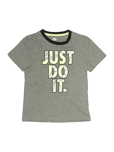 Pre-owned Nike Kids' Short Sleeve T-shirt In Gray