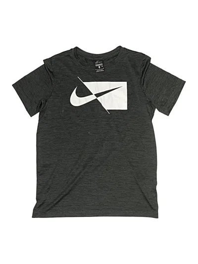 Pre-owned Nike Kids' Short Sleeve T-shirt In Gray