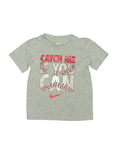 Pre-owned Nike Kids' Short Sleeve T-shirt In Gray