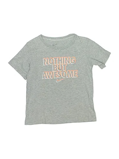 Pre-owned Nike Kids' Short Sleeve T-shirt In Gray