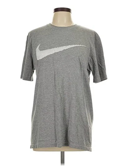 Pre-owned Nike Short Sleeve T-shirt In Gray