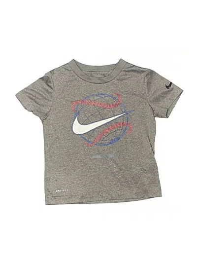 Pre-owned Nike Kids' Short Sleeve T-shirt In Gray