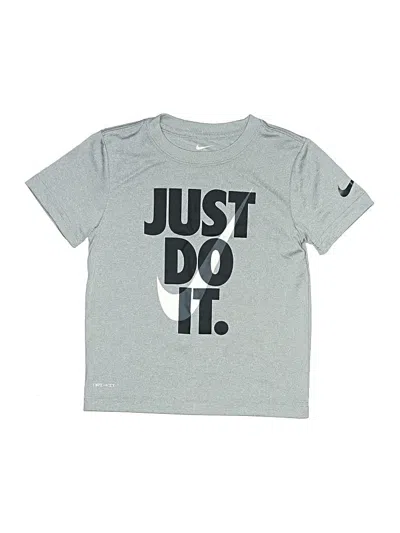 Pre-owned Nike Kids' Short Sleeve T-shirt In Gray