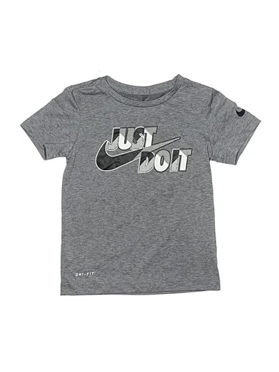 Pre-owned Nike Kids' Short Sleeve T-shirt In Gray