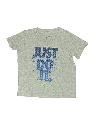 Pre-owned Nike Kids' Short Sleeve T-shirt In Gray