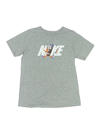 Pre-owned Nike Kids' Short Sleeve T-shirt In Gray