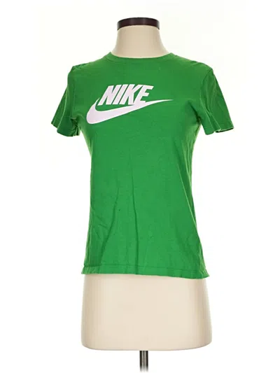 Pre-owned Nike Short Sleeve T-shirt In Green