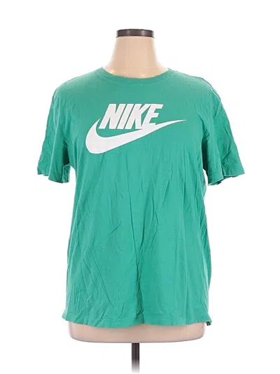 Pre-owned Nike Short Sleeve T-shirt In Green