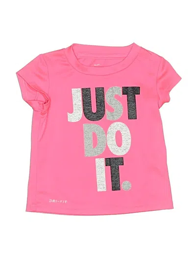 Pre-owned Nike Kids' Short Sleeve T-shirt In Pink