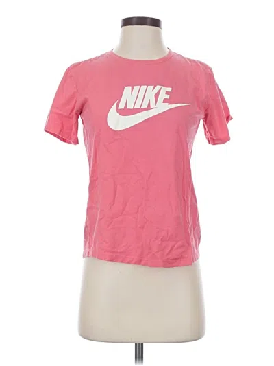 Pre-owned Nike Short Sleeve T-shirt In Pink