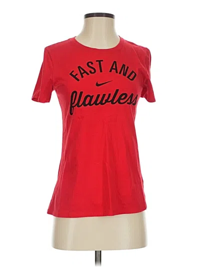 Pre-owned Nike Short Sleeve T-shirt In Red
