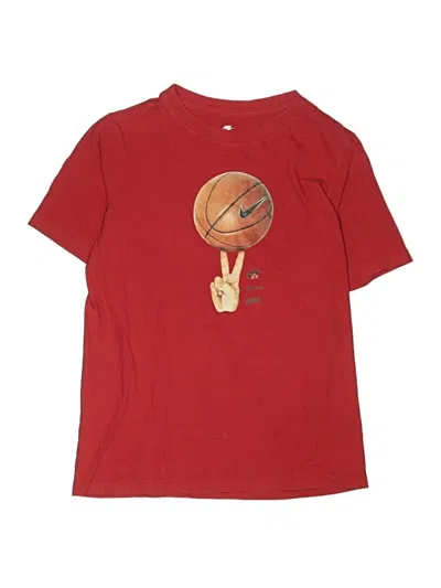 Pre-owned Nike Kids' Short Sleeve T-shirt In Red