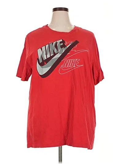 Pre-owned Nike Short Sleeve T-shirt In Red