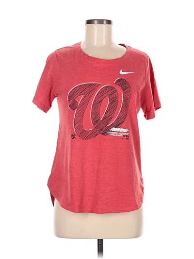 Pre-owned Nike Short Sleeve T-shirt In Red