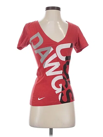 Pre-owned Nike Short Sleeve T-shirt In Red