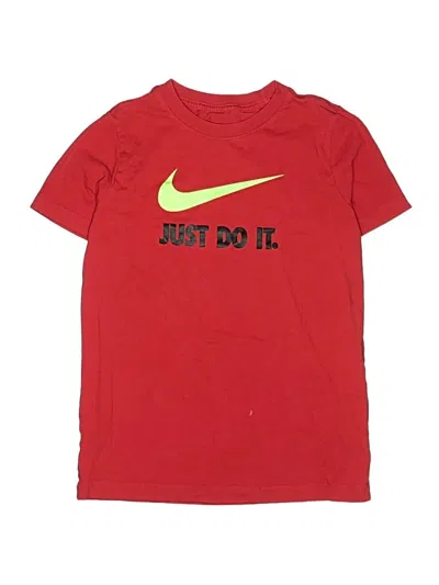 Pre-owned Nike Kids' Short Sleeve T-shirt In Red
