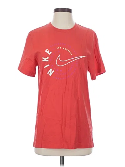 Pre-owned Nike Short Sleeve T-shirt In Red