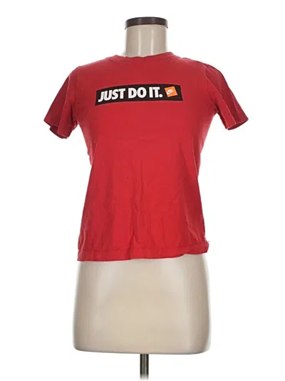 Pre-owned Nike Short Sleeve T-shirt In Red