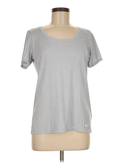 Pre-owned Nike Short Sleeve T-shirt In Silver