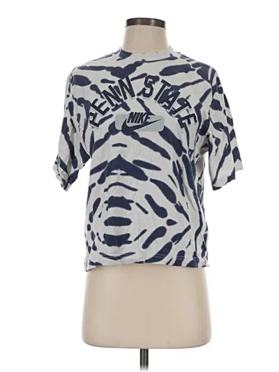 Pre-owned Nike Short Sleeve T-shirt In Silver