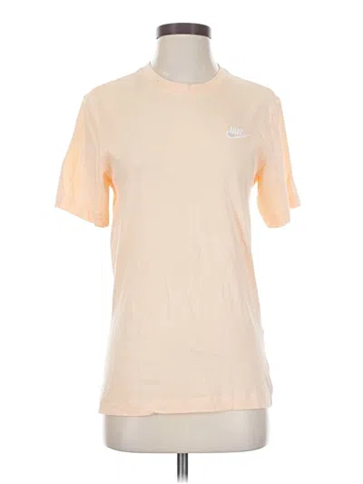 Pre-owned Nike Short Sleeve T-shirt In Tan