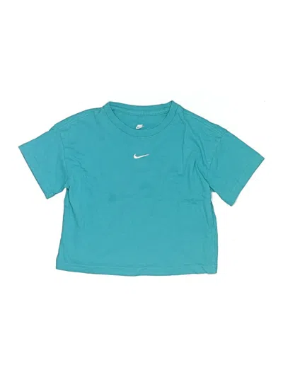 Pre-owned Nike Kids' Short Sleeve T-shirt In Teal