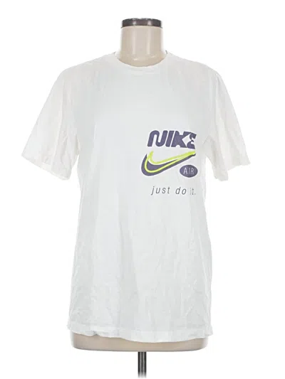 Pre-owned Nike Short Sleeve T-shirt In White