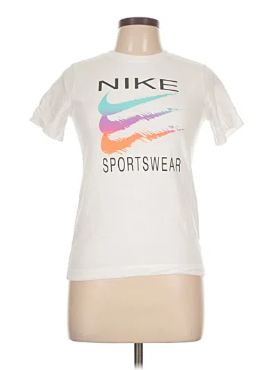 Pre-owned Nike Short Sleeve T-shirt In White