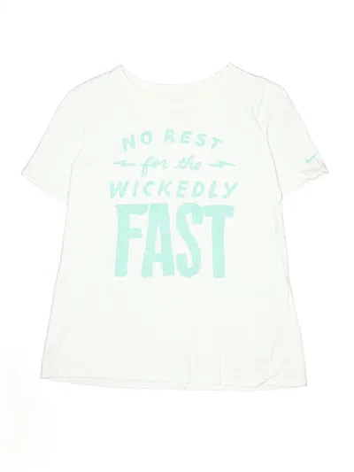 Pre-owned Nike Kids' Short Sleeve T-shirt In White