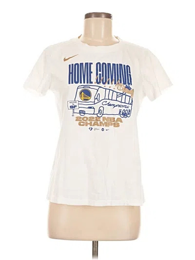Pre-owned Nike Short Sleeve T-shirt In White