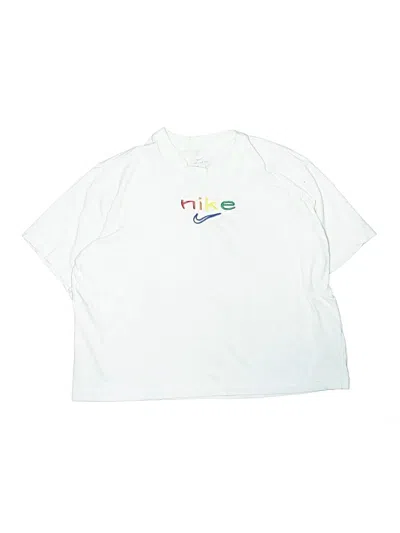 Pre-owned Nike Kids' Short Sleeve T-shirt In White